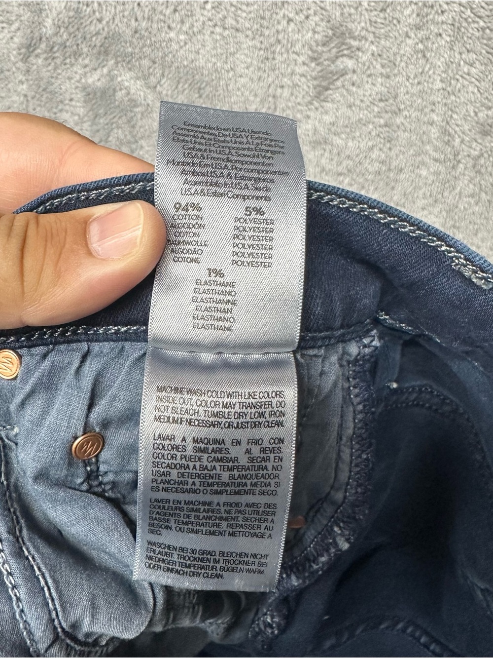 Mother The Hustler Roller Fray Flare Jeans Women’s Size 28 Dark Wash - Picture 10 of 11